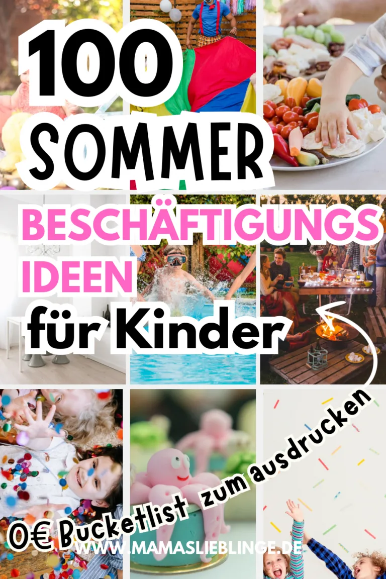 Sommer Bucketlist Für Kinder 100 Beschäftigungsideen6
