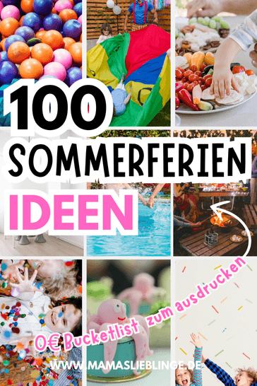 Sommerferien Bucketlist Sommerferien Aktivitäten Sommerferien Beschäftigungsideen