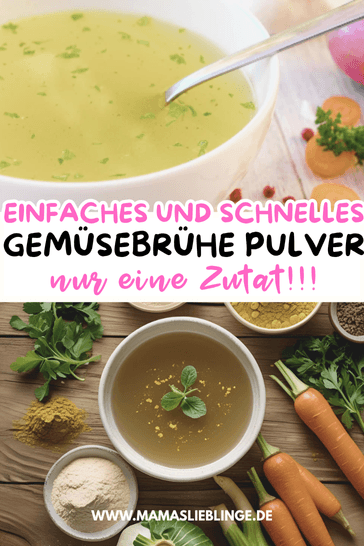 Rezept-Gemuesebruehe-Pulver-selber-machen in einer Minute Gemüsebrühe Pulver ohne Salz und Zusatzstoffe einfach